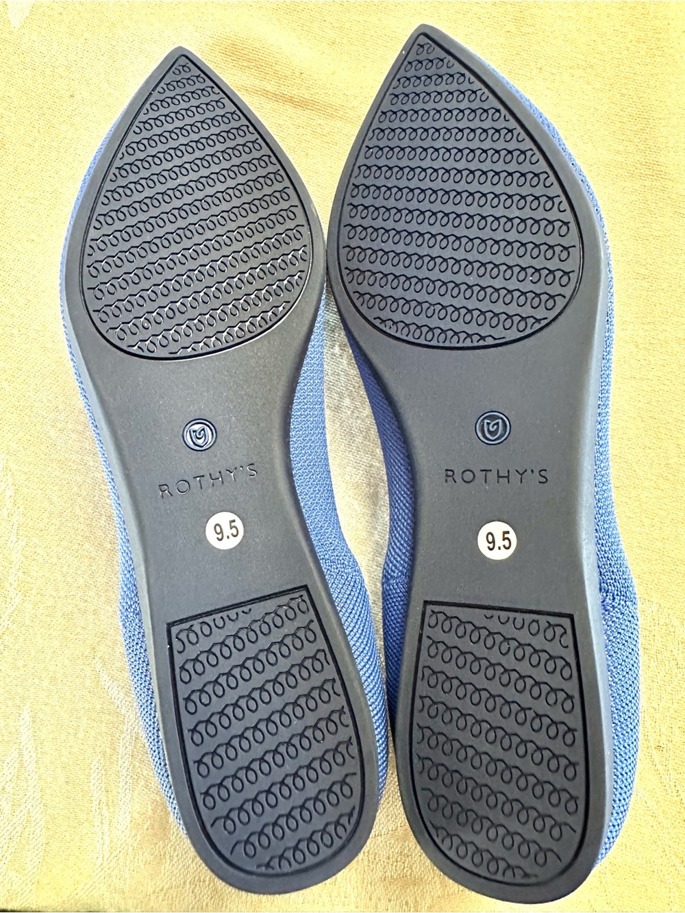 Rothy’s The Point Cobalt Blue Knit Flats Size 9.5 EUC - Picture 5 of 6
